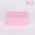 4PS Collapsible Food Storage Containers with Lids & Vent,, Kitchen Stacking Silicone