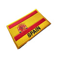 Spain Flag Hook Loop Patch Custom Multicolor Embroidery Morale Badge Sticker for Military Outdoor Tactic Backpack Helmet Armband