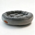 Thick Resilient Donut Pet Bed,Wear-Resistant Plush Round Dog Bed,Non-Slip Moisture-Proof Bottom, Comfort Cat Bed for Indoor Pets